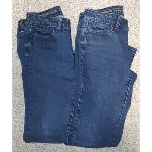 Lot of 2 Talbots Signature Straight size 2P five-pocket blue jeans